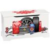 leomark contenitore porta giochi 59x26x32 (A) cm, scatola portagiochi, panca e stoccaggio per bambini, mobili e arredamento portaoggetti casa e asilo, cassapanca per stanza dei bambini, Autofficina