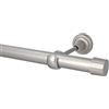 HDTL Kit Bastone per Tende in metallo 25mm Cromo Opaco Montaggio a Muro 420 cm Zoya