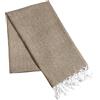 HOME ZEN HOUSEHOLD LINEN Pareo Telo Fouta Unisex in Cotone Riciclato, 90x170 cm, Assorbente, Multicolore, per Mare, Spiaggia e Piscina ART REANA (BEIGE)