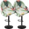 MSNCS Coprisedie Fodere Per Sgabelli Da bar Con Schienale 1/2/4 Pezzi, Copri sgabello Cucina Moderne Curvo Elasticizzato(Color 8, 2pcs)