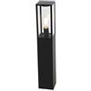 Qazqa charlois - Palo da giardino Industriale - 1 luce - L 14 cm - Nero - Design - Illuminazione esterna