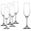 Gicos Set 6 Bicchieri calici Flute bacco 215 CC in Vetro Bicchieri Spumante Classico ACF-767036