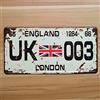 Biopracess Targa in latta Londra, Inghilterra Union Jack Flag targa 15,2 x 30,5 cm