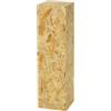 Decorativo Colonna decorativa OSB, supporto per fiori per soggiorno, portavasi, piedistallo decorativo, design loft, base stabile, aspetto naturale, 75x20x20 cm