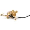 SELETTI Lampada in Resina Mouse Lamp Lop Gold Steso
