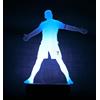 Shop and Solve FootballLED - Luce 3D dream luce notturna - lampada USB e batteria con telecomando, 7 colori e 5 modalità idea regalo per tifosi, per bambini e adulti tifosi (Cristiano)