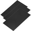 XMRISE Bachelite Resina fenolica Fogli Piatti Piastre Pannelli Schede PCB 100mm x 150mm,Nero,6mm 3 Tablets