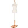 Loywe Manichino busto da donna Manichino da Sartoria Base quadrata in legno Gr. 36/38 Bianca 1013W