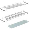 AERREGI Scolapiatti Per Cucina | In Acciaio Inossidabile o Metallo Verniciato Grigio | Antiruggine, Moderno, Salvaspazio | (Scolapiatti Acciaio Inox + Vaschetta PVC 76 cm)