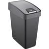 keeeper Cestino Premium con Coperchio Ribaltabile, Soft Touch, 25 L, 39,5 x 24 x 47,5 cm, Magne, Grigio (grafite)