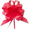 PuntoCasaStore 50 Nastri COCCARDE AUTOTIRANTI GRANFIOCCO Confezione Regalo Auto Antenna SPECCHIETTO Feste Varie Misure E Colori Alta QUALITA' (Nastro 5 CM DIAM. 18 CM, Rosso)