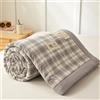 DOTBUY-SHOP Trapuntino Copriletto Estivo Primaverile, Cotone Trapunta Leggera, Motivo a Quadri Piazza Copriletto Trapuntato per Letto Singolo, Letto Matrimoniale (Grigio,180x200cm)