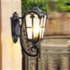 Chao Zan IP65 impermeabile esterna Retro lampada da parete in Nero antico Applique lanterna muro di Alluminio luce E27 Vintage Lighting montaggio Faretto Terrazza Giardino porta anteriore patio garage