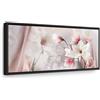 murando - Quadro Fiori Rosa 120x60 cm 1 Pezzo Stampa su Tela Strutturata XXL Quadri Moderni Murale Arte Moderno Grafica Decorazioni da Parete Pittura Immagini Decori Elegante Calma b-B-0270-b-a