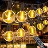Light-Brightly Luci da Catena Luminosa Esterno Giardino - Telecomando 45M Lucine Esterne Impermeabile Luce Gazebo Lampadine Filo Lampada Catene Luminose Esterni per Natale Terrazzo Balcone Matrimonio Partito