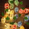 Lergas Catena luminosa pasquale, 3 m, 20 LED, per uova di Pasqua, luci a batteria, IP44, impermeabile, decorazione pasquale per interni ed esterni, feste, (B)