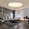 Hondony 24W Plafoniera LED da Soffitto, Plafoniera da Bagno 3000K, Impermeabile, 1200lm luce LED Rotonda, Lampade da Soffitto Risparmio Energetico per Bagno Cucina Sala Balcone (24W, 3000K)