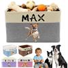 Skartam Cestino portaoggetti per giocattoli per cani personalizzato, contenitori di archiviazione personalizzati con nome e foto, scatola organizer pieghevole, cestino per bambini personalizzato