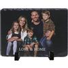 Umitive Targa Foto Personalizzata su Pietra Ardesia con Messaggio, Idea Regalo per Anniversario, Matrimonio, Famiglia, Foto Personalizzata idea Regalo