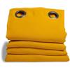 Moondream DecibelControl™ 3in1 Tenda antirumore | Isolamento acustico | Termico inverno+estate | 100% oscurante | Tecnologia brevettata | Prodotto in UE | Occhiello | Giallo MC215 | 135L x 250A cm