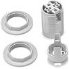 MANHONG Bulbbasis E14 E27 - Attacco adattatore per lampadina E14, portalampada 250 V 2 A (tipo di base: E14, colore: Bianco)