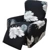 WWQQKJ 4-Pezzi Copripoltrona Relax Reclinabile Universale, Moderna Fodere Copripoltrona Reclinabile 1 Posto Elasticizzato Lavabile Rimovibile,Copertura per Poltrona Reclinabile(Color 21)