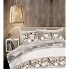 Il Gruppone Passione Casa Copripiumino 100% Cotone Sacco e Federe Prodotto Italiano con Stampe Moderne in Morbido Cotone Disegni Moderni in più Colori - Gnomi Beige - Matrimoniale