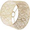 Tissting Paralume Lampada, E27 E14 Paralume Cilindro Paralumi Moderna Coprilampada Oro Ferro Scava Fuori Paralume Lampadario da Terra 25 x 16 cm Paralumi per Lampada da Tavolo Comodino Decorativo