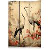 murando - Paravento Decorativo Monofacciale Astratto 135x172 cm - Stampa su tela in TNT Non Trasparente Parete Divisoria Interno Separatore Stanza Pieghevole Decorazioni - Uccellip-H-10000-z-a