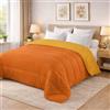PASSION Trapunta Invernale Double Face, Singolo 160x240cm, Arancio/Giallo