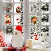 kina - UVNT0213 Vetrofanie Natalizie Adesivi Decorazione Vetrine Negozi Trasparente Removibile Riposizionabile - Finestre Kit Natale Ing Merry Christmas Buone Feste Happy New Year 80x30 cm