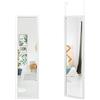 COSTWAY Specchio da Parete Lungo, Specchio Rettangolare a Figura Intera Sopra la Porta con Ganci per la Porta, Ideale per Camera da Letto Soggiorno Ingresso, 33x119 cm (Bianco)