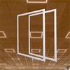 FactorLED - Set di 2 Pannelli LED da 60 x 60 cm, 40 W, con Cornice Luminosa Bianca 120o, 4200 lm, non Flick Lampada a LED a Soffitto, Risparmio Energetico Nuovo! Bianco neutro