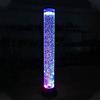BiiKoon Lampada da Terra a Tubo di Pesce a Bolle d'Acqua da 3 Piedi con Luce Notturna a 7 Colori Che Cambia Finto Acquario