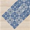 IlGruppone Tappeto Cucina Antiscivolo Made in Italy Passatoia Antimacchia Multiuso Corridoio Soggiorno Lavabile in Lavatrice - 50x350 - Mattonella Blu