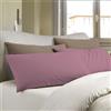 BANZAII TEXTILE INNOVATOR ONLINE Banzaii Coppia Federe in Flanella Anti-Pilling Tinta Unita per Guanciale in Cotone 100% 52x82 cm Lavanda