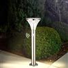 BRIMMEL Solare Luce Esterna Palo Luce 60W Lampade da Giardino con Sensore di Movimento Super Luminoso Impermeabile Solari da Giardino Acciaio Inossidabile No-Wire 3000K 600LUM IP44 50CM, SG601088