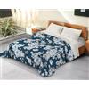 BANZAII TEXTILE INNOVATOR ONLINE Banzaii Trapunta Invernale in Ecopiuma da 380 gr/mq anallergica e traspirante - Piumone Caldo e Morbido - Prodotto in Italia - Una Piazza e Mezza 220x260 cm, Sally Blu