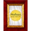 Wallazz Cornice Portafoto in Legno Pregiato - Made in Italy - Vetro Sintetico Infrangibile Crilex - Disponibile in Diverse Varianti - Design Italiano e Qualità Artigianale, 28x35cm Mogano
