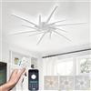 AQLEDY Lampadario LED a Soffitto Grande - Moderno Plafoniera Dimmerabile per Soggiorno e Camera Da Letto, 72W 7200lm 3000K-6000K Con Telecomando