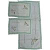 Corredocasa Set di Tris Centrini in Macramè Lavorazione Artigianale Composto da Centro Runner e 2 Centrini Piccoli di Alta Qualità Ottimi per Casa Tavolo, Delicati, Eleganti(Verde Grande 90 x 40 cm)