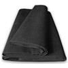 Home Tresor Copriletto Telo Arredo Granfoulard Copridivano 3 Posti, Telo Copritutto Arredatutto Letto Matrimoniale Made in Italy Tinta Unita Due Piazze cm. 240x280 Black