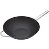 Master Class MasterClass Wok Carbon, antiaderente, acciaio al carbonio, padella Wok da 8 litri, 35,5 cm (14''), nero