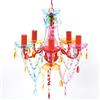 vidaXL Lampadari Vetro lampadario Cristalli Artificiali Multicolore