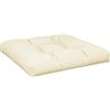 vidaXL Palletkussen 80x80x12 cm stof crèmekleurig