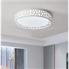 LUOYAOB Lampada da Soffitto Vintage Plafoniera a LED da incasso 24W Lampada da soffitto rotonda dimmerabile vicino alle plafoniere Lampada da soffitto moderna for soggiorno, cucina, corridoio, camera da letto