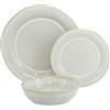 Brigros WeHome - Servizio Piatti 6 Persone, Set 18 Pezzi, Colorati Ceramica Modello Rita, Moderni 3 Misure, Lavabile In Lavastoviglie, Compatibile Con Forno A Microonde (Beige)