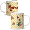 LolaPix Tazza Colazione Bambini Personalizzata con Nome. Ritorno a Scuola. Plastica. Vari Disegni. Razzo