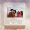 Stileitaliano targa plexiglass personalizzata Spotify canzone regali di coppia per lui e lei fidanzata fidanzato Regalo San Valentino lampada led (Codice spotify)