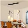 Eiinee Lampada a sospensione moderna a LED, Lampadario a LED creativo dimmerabile Lampada a onda lineare, Lampada a sospensione a LED per sala da pranzo Isola della cucina Soggiorno Area colazione